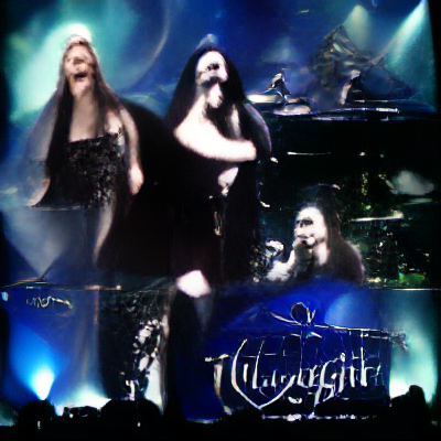 Nightwish, 400 iteraatiota, VQGAN + CLIP