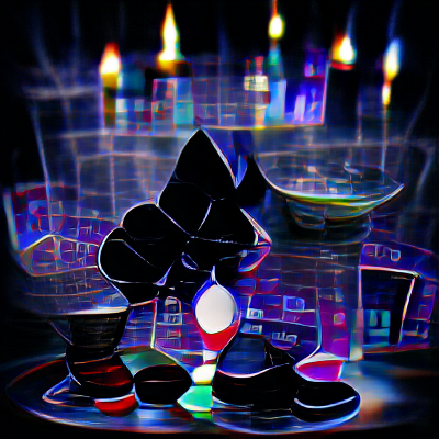Magician’s blackout, 400 iteraatiota, VQGAN + CLIP