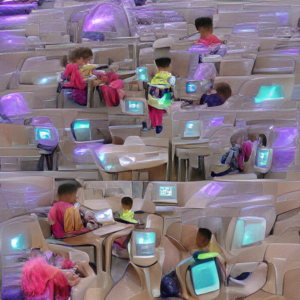These kids are living in the future, 500 iteraatiota, VQGAN + CLIP